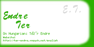 endre ter business card